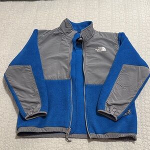 The North Face Blue and Gray Fleece Jacket